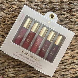Wendy Bellissimo Lustrous Lips 5 Pc High-Shine Hydrating Lip Gloss Set NEW
